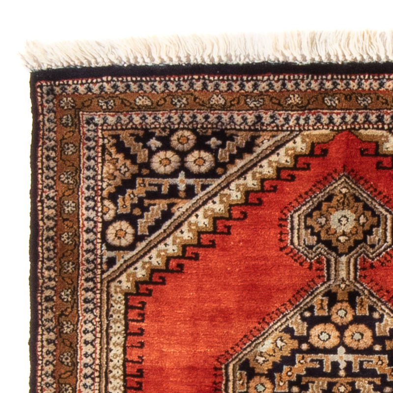 Seidenteppich - Ghom Seide - Premium - 77 x 56 cm - orange