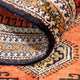 Seidenteppich - Ghom Seide - Premium - 77 x 56 cm - orange