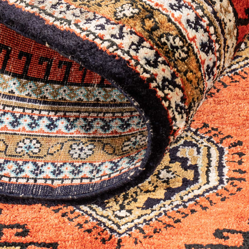 Seidenteppich - Ghom Seide - Premium - 77 x 56 cm - orange
