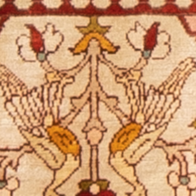 Orientteppich - Hereke quadratisch  - 17 x 25 cm - beige