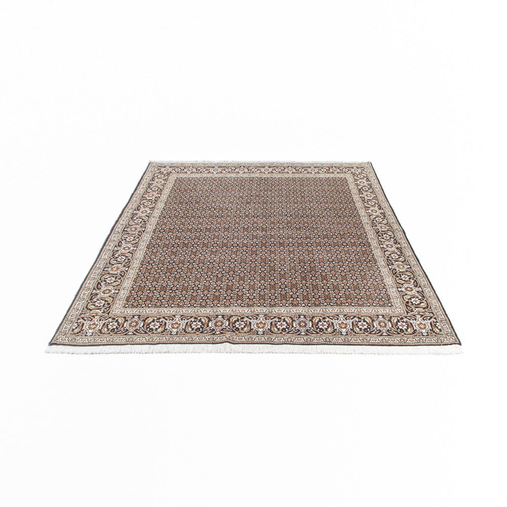 Perserteppich - Täbriz - Royal - 195 x 154 cm - dunkelbeige