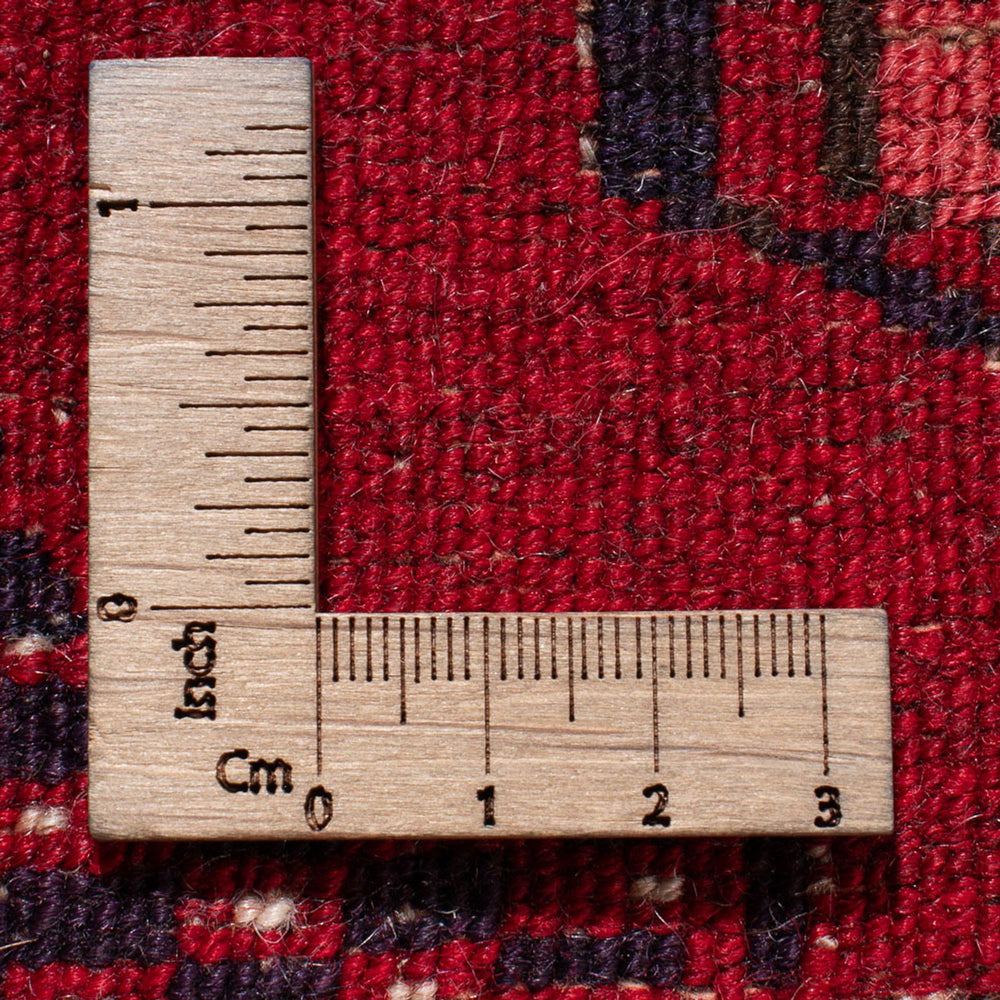 Turkaman Teppich - 121 x 83 cm - dunkelrot