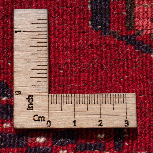 Turkaman Teppich - 121 x 83 cm - dunkelrot