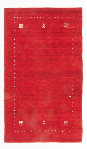 Gabbeh Teppich - Softy - 154 x 95 cm - rot