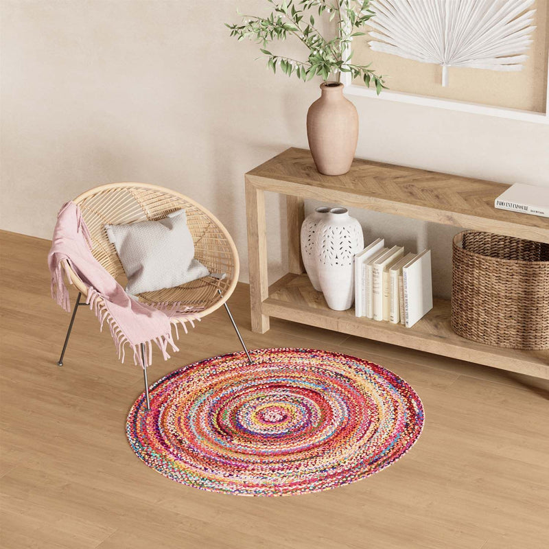 Juteteppich ML-Indigostripy