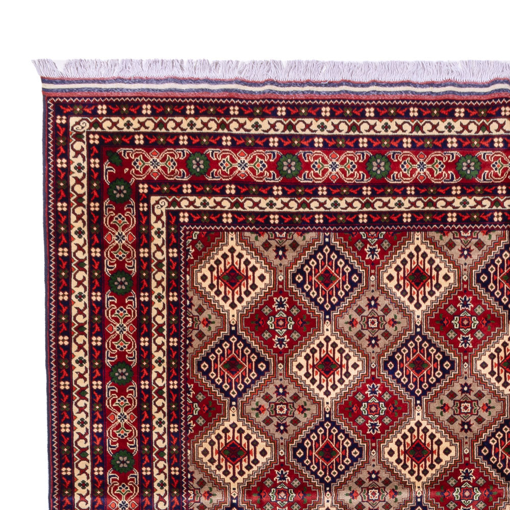 Afghan Teppich - 382 x 290 cm - dunkelbeige