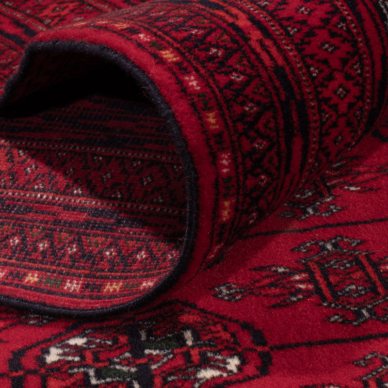 Afghan Teppich - Buchara - 390 x 296 cm - dunkelrot