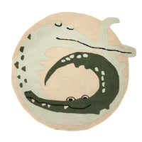 Kinderteppich rund  - 92 x 92 cm - mehrfarbig