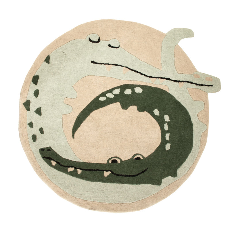 Kinderteppich rund  - 92 x 92 cm - mehrfarbig