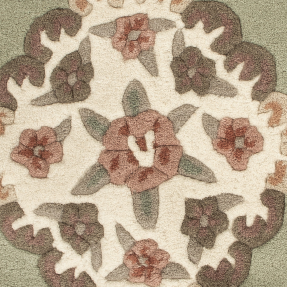 China Teppich rund  - 120 x 120 cm - mehrfarbig