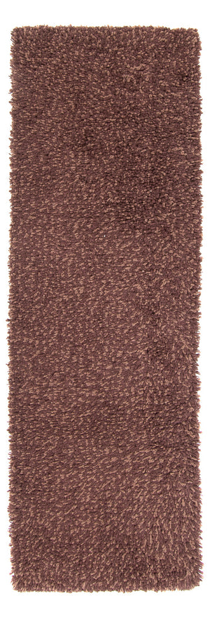 Läufer Hochflor - 207 x 67 cm - braun