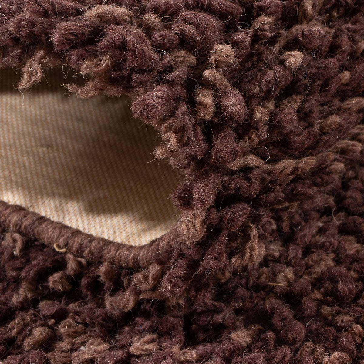 Läufer Hochflor - 207 x 67 cm - braun