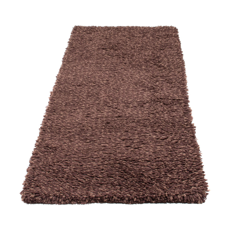 Läufer Hochflor - 207 x 67 cm - braun
