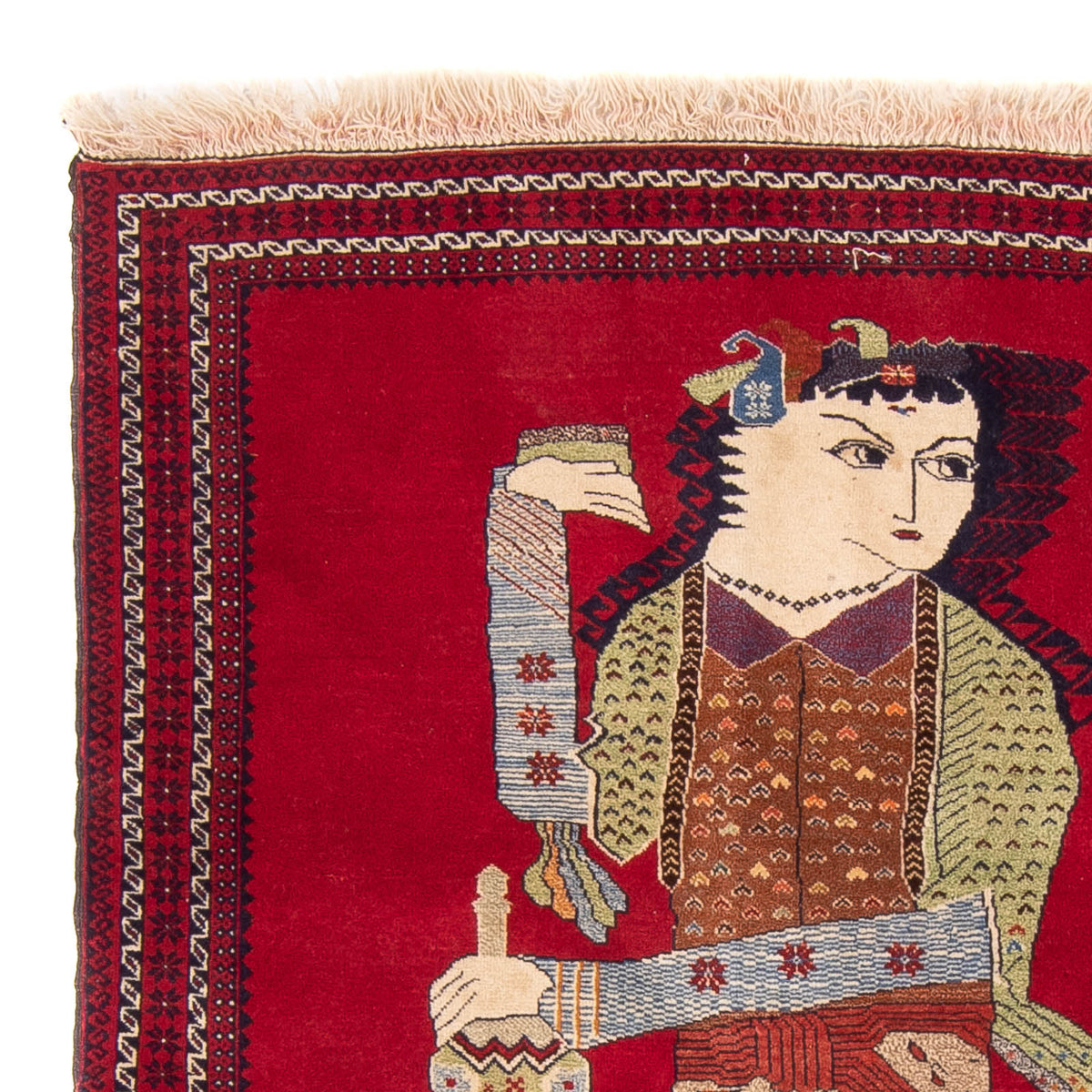 Belutsch Teppich - 135 x 86 cm - rot