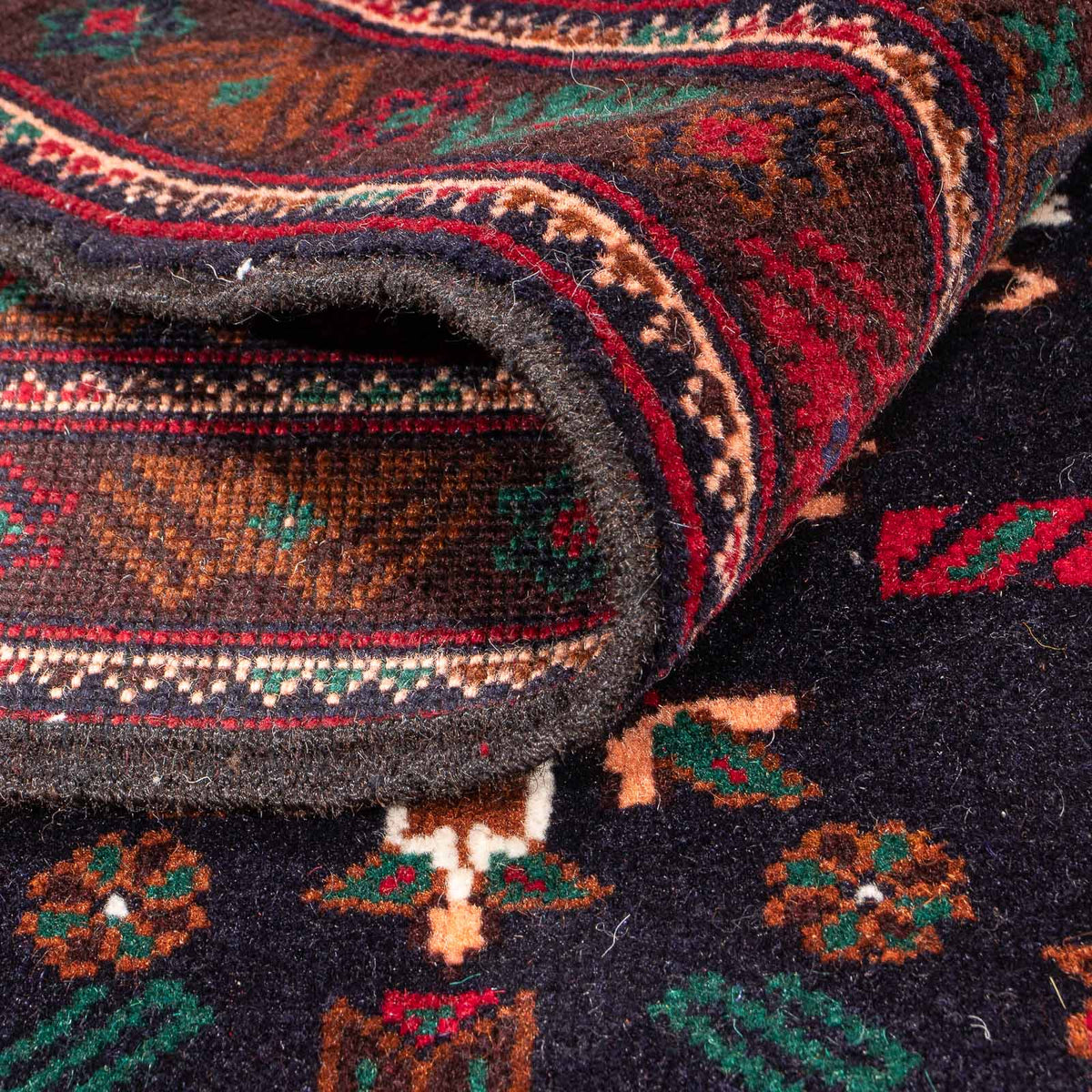 Belutsch Teppich - 195 x 117 cm - dunkelblau