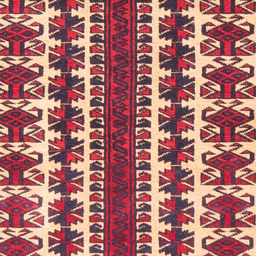 Belutsch Teppich - Gebetsteppich - 132 x 94 cm - beige