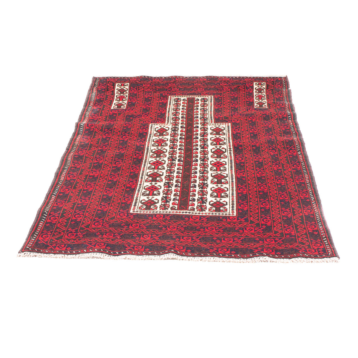 Belutsch Teppich - Gebetsteppich - 154 x 89 cm - beige