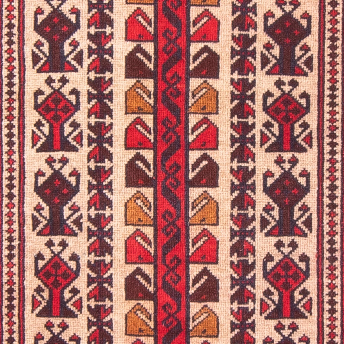 Belutsch Teppich - Gebetsteppich - 140 x 84 cm - beige