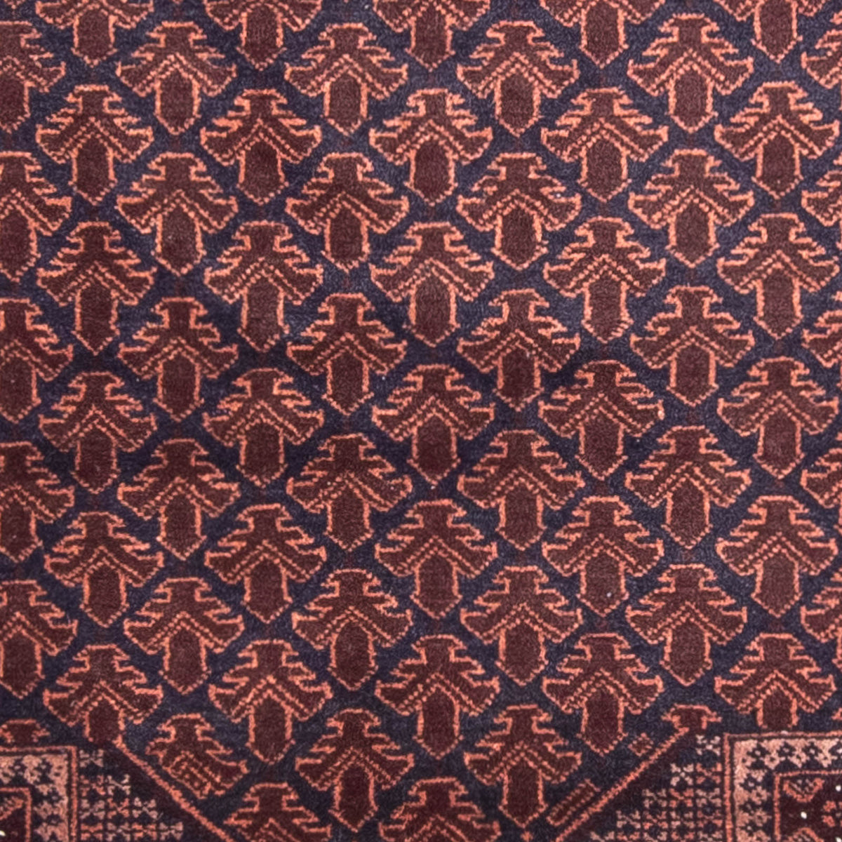 Belutsch Teppich - Gebetsteppich - 138 x 93 cm - dunkelblau