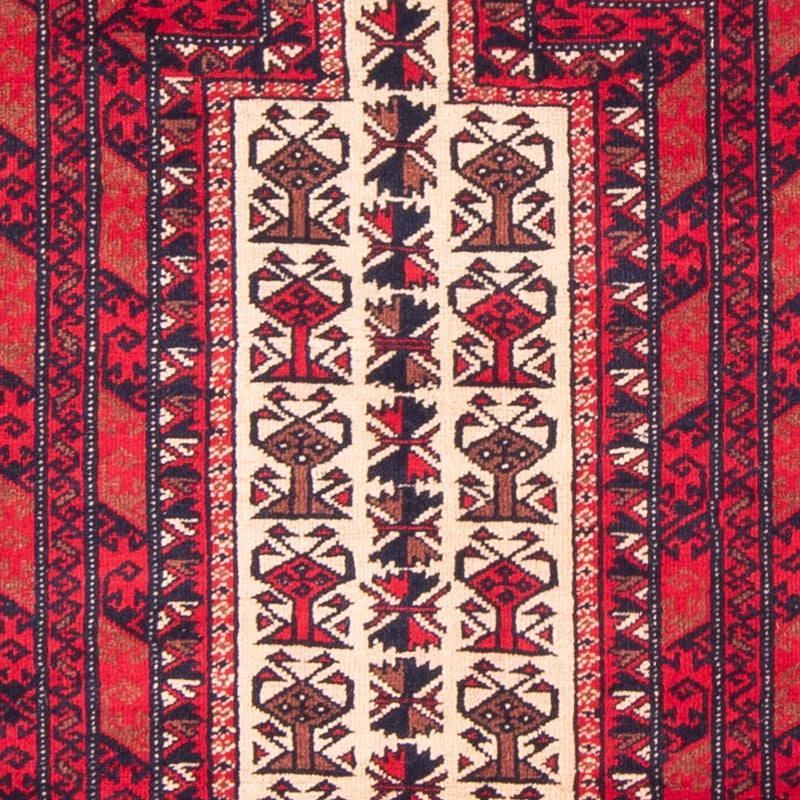 Belutsch Teppich - Gebetsteppich - 135 x 100 cm - beige