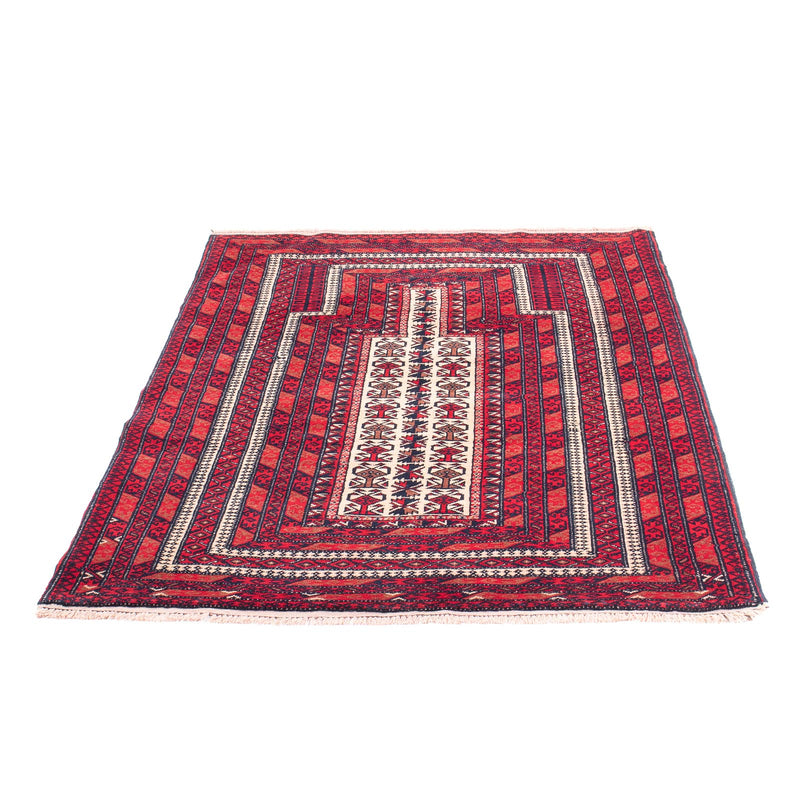 Belutsch Teppich - Gebetsteppich - 135 x 100 cm - beige