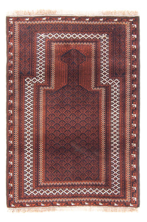 Belutsch Teppich - Gebetsteppich - 130 x 86 cm - dunkelblau
