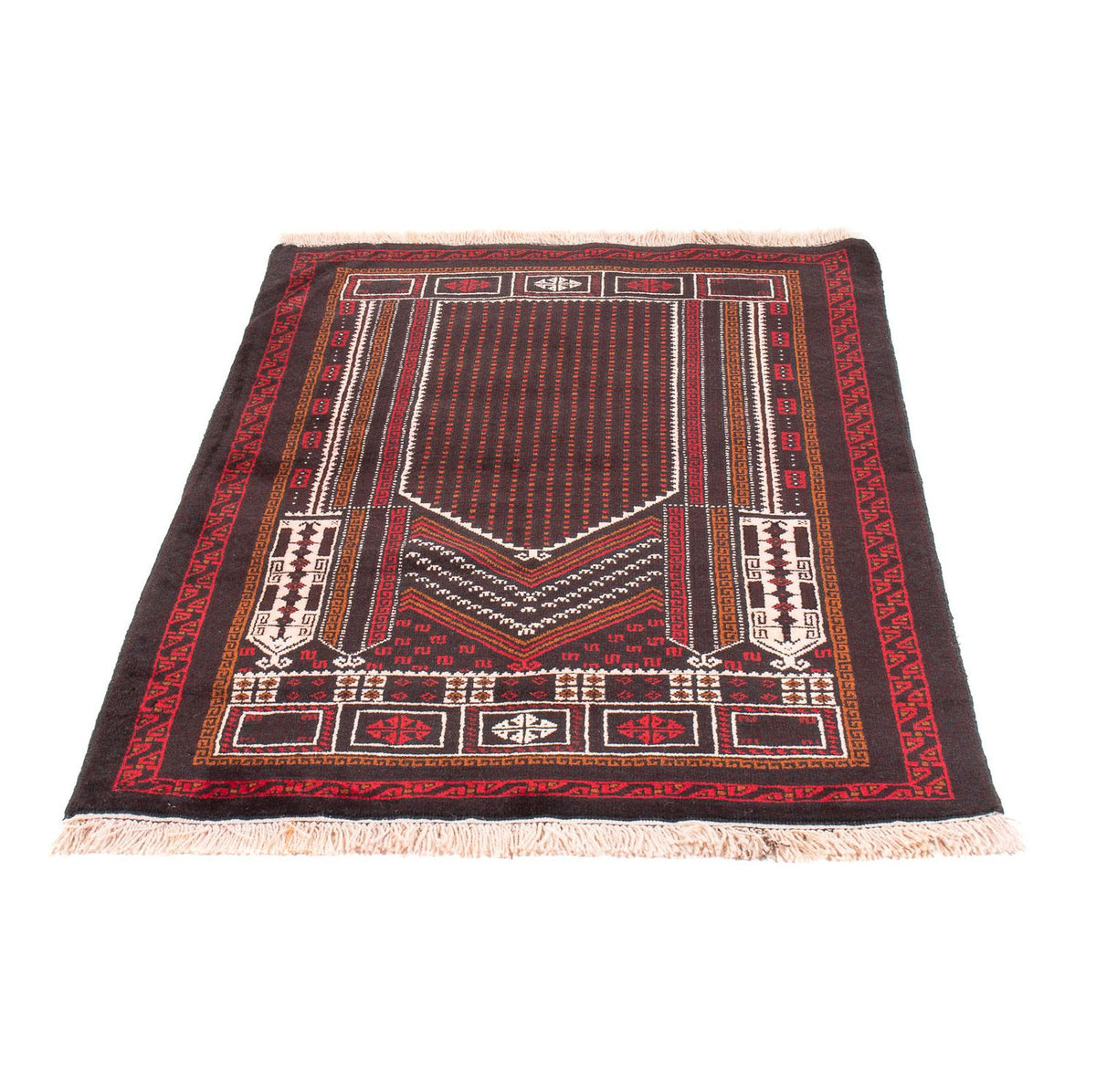 Belutsch Teppich - Gebetsteppich - 130 x 86 cm - dunkelblau