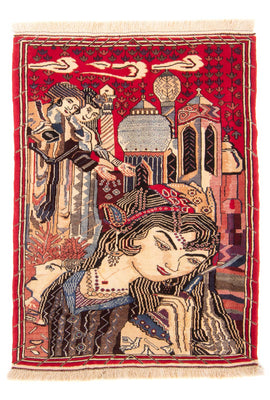 Belutsch Teppich - 124 x 89 cm - mehrfarbig