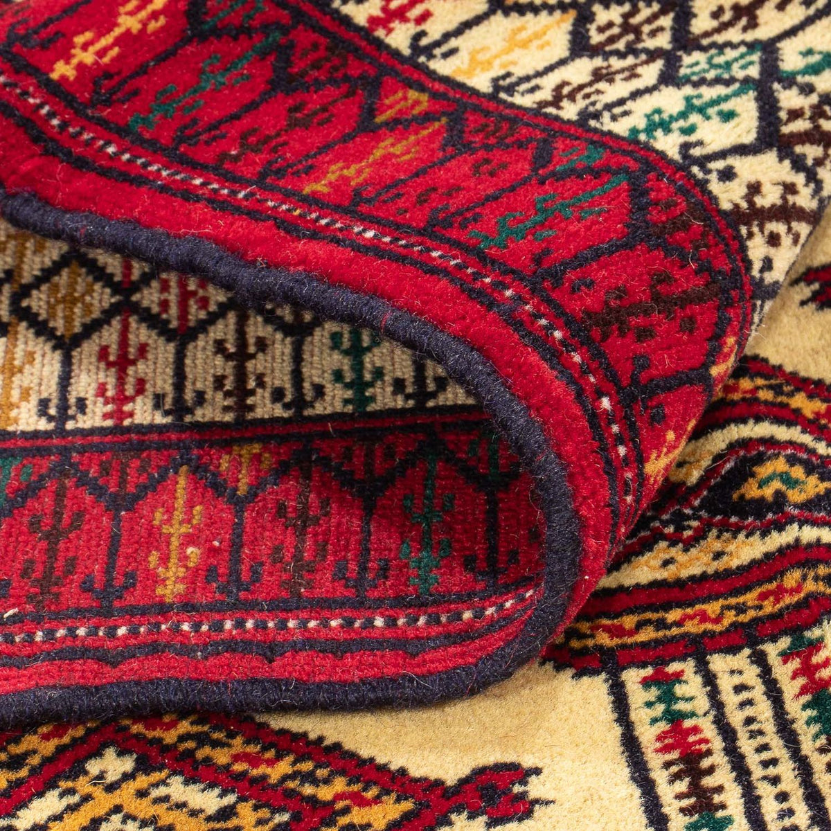 Turkaman Teppich - 167 x 120 cm - beige