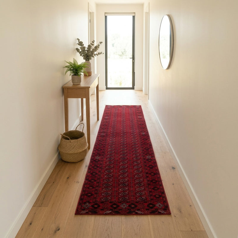 Afghan Teppich 258x85cm - Orientteppich