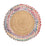 Sisalteppich rund  - 60 x 60 cm - mehrfarbig