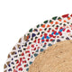 Sisalteppich rund  - 60 x 60 cm - mehrfarbig