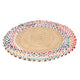 Sisalteppich rund  - 60 x 60 cm - mehrfarbig