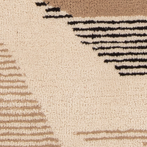 Wollteppich - 90 x 60 cm - beige