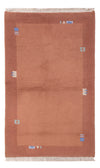Nepal Teppich 90x160cm - Wollteppich - Rechteckig / Terrakotta / 90 x 160 cm Rechteckig