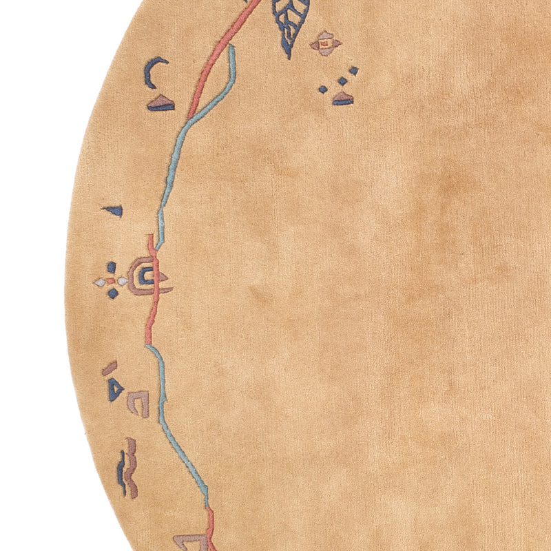 Nepal Teppich - 240 x 240 cm - beige