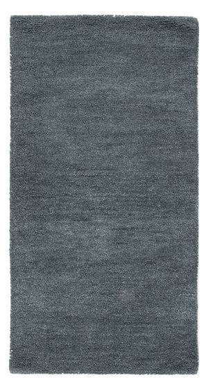 Wollteppich - 143 x 72 cm - petrolblau