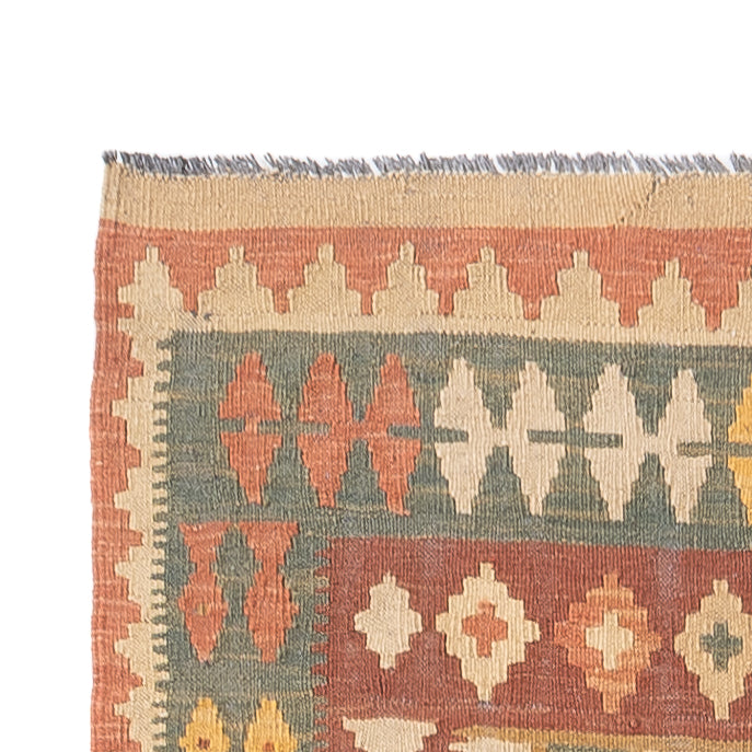 Läufer Kelim - Splash - 315 x 95 cm - mehrfarbig