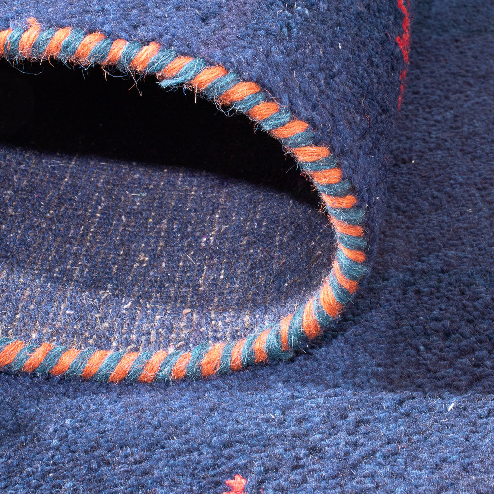 Gabbeh Teppich - Indus - 180 x 120 cm - dunkelblau