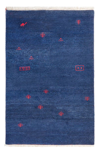 Gabbeh Teppich - Indus - 180 x 120 cm - dunkelblau