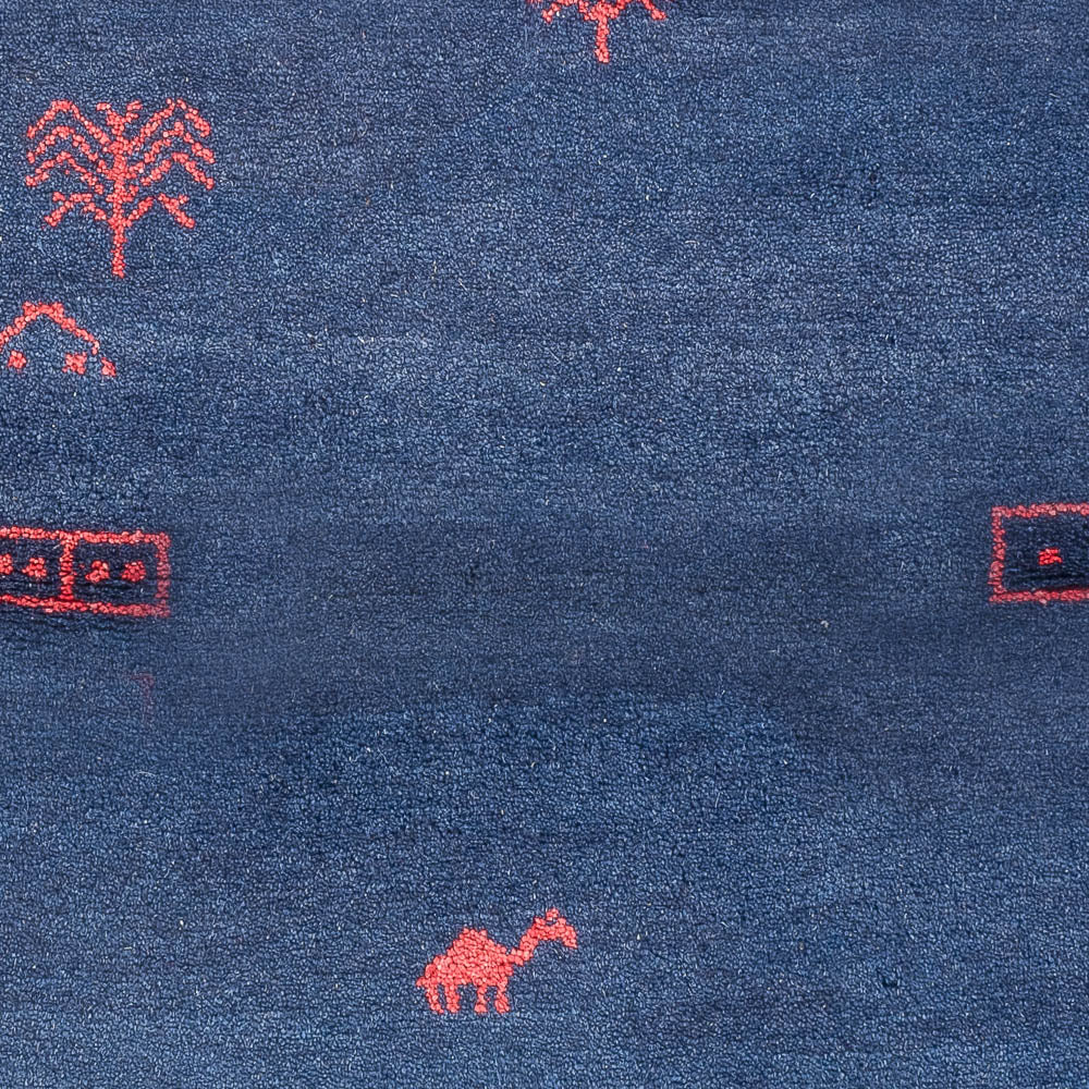 Gabbeh Teppich - Indus - 180 x 120 cm - dunkelblau