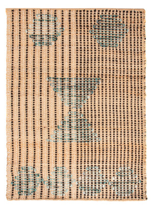 Sisalteppich - 90 x 60 cm - dunkelbeige