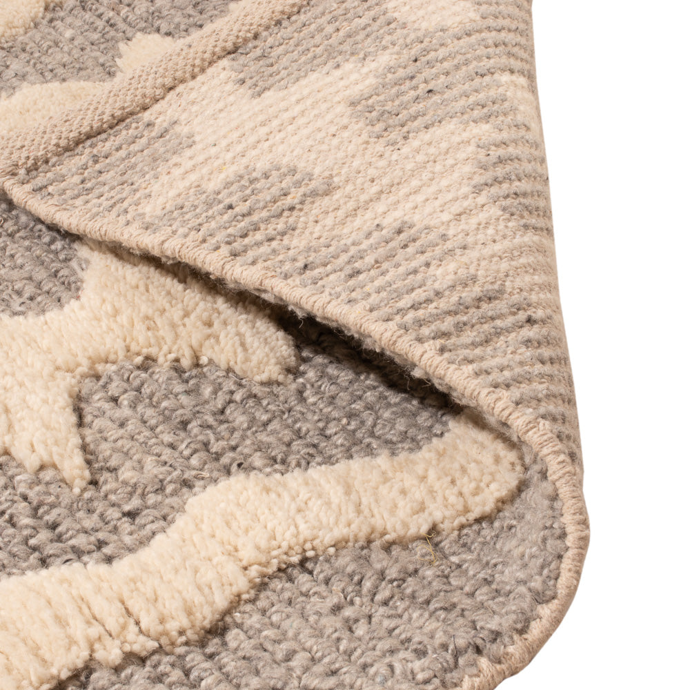 Wollteppich - 90 x 60 cm - beige