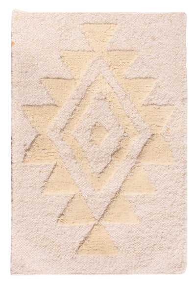 Wollteppich 60x90cm - beige