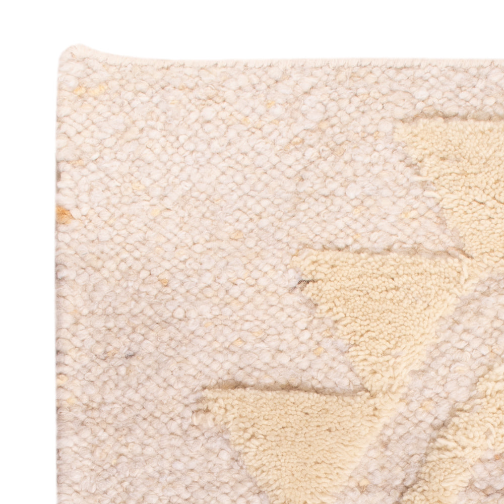 Wollteppich - 90 x 60 cm - beige