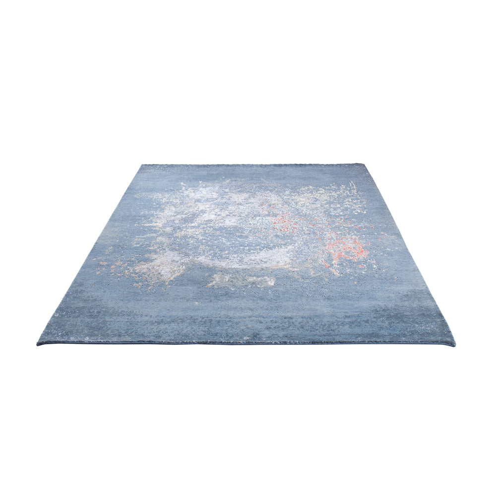 Designer Teppich - 242 x 163 cm - seeblau