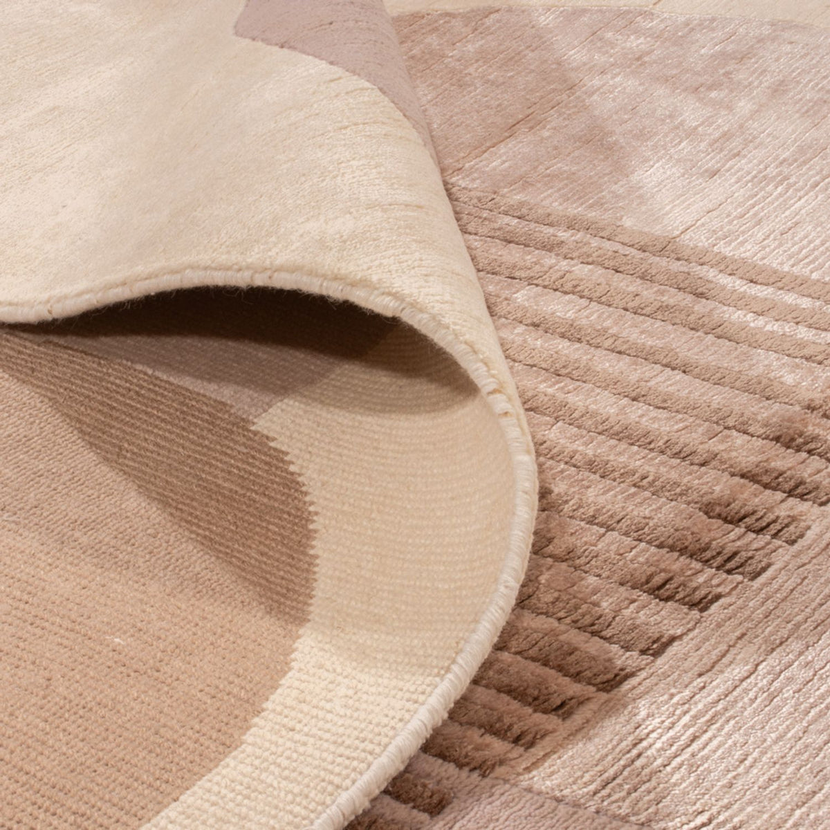 Designer Teppich - 244 x 164 cm - silber