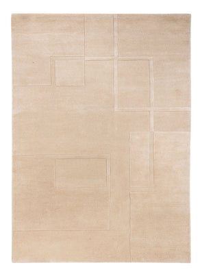 Wollteppich - 200 x 140 cm - beige