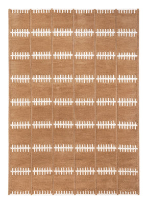 Wollteppich - 200 x 140 cm - braun