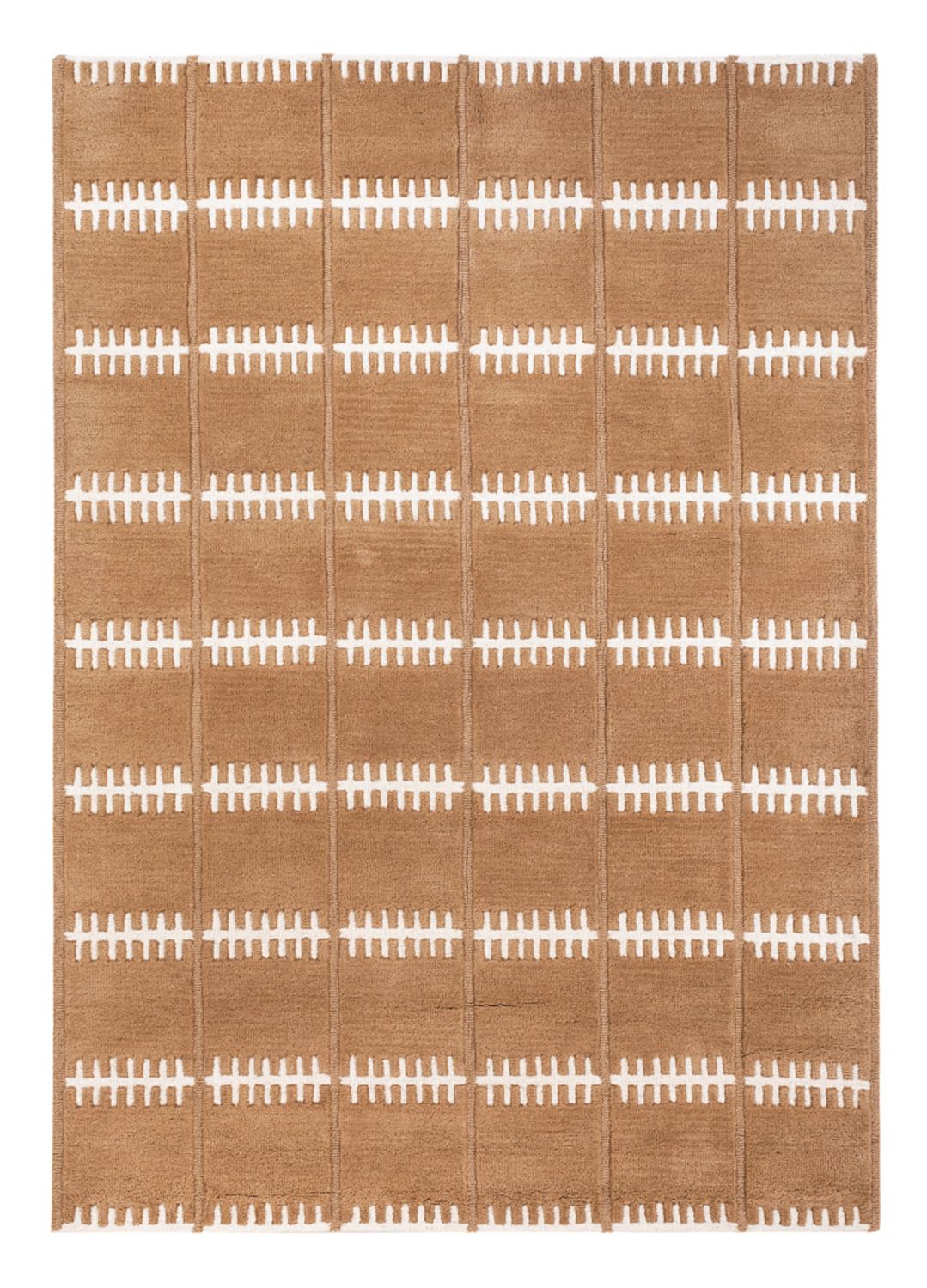 Wollteppich - 200 x 140 cm - braun